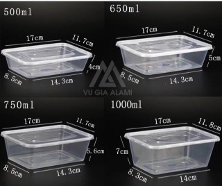 HỘP NHỰA CHỮ NHẬT MICROWAVE HỘP NHỰA CHỮ NHẬT MICROWAVE